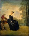 the capricious girl Jean Antoine Watteau